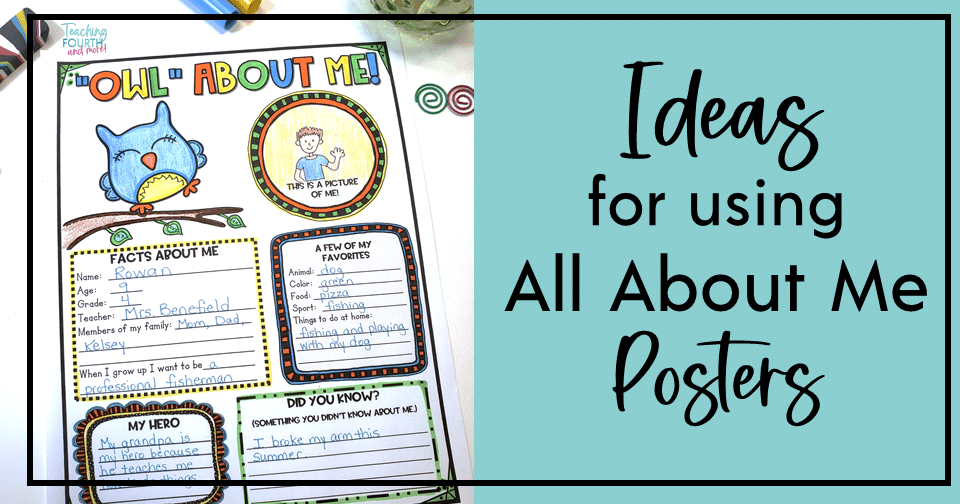 all about me poster ideas for kids