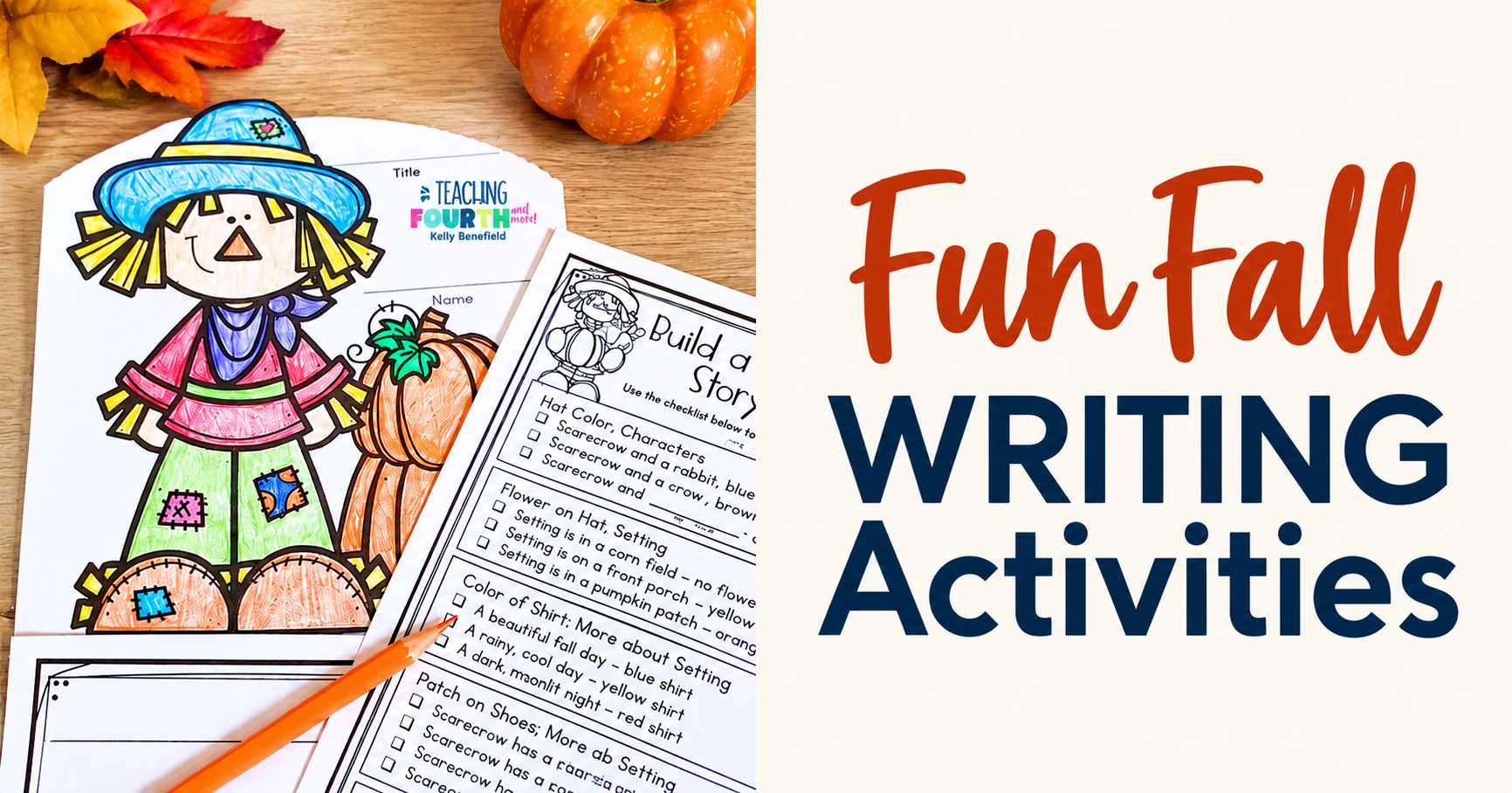 Fun Fall Writing Activities for 3rd, 4th, or 5th grade