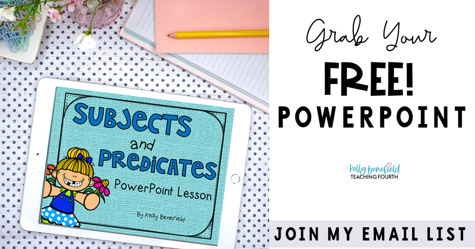subjects and predicates powerpoint for free