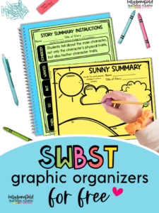 free reading fiction graphic organizers