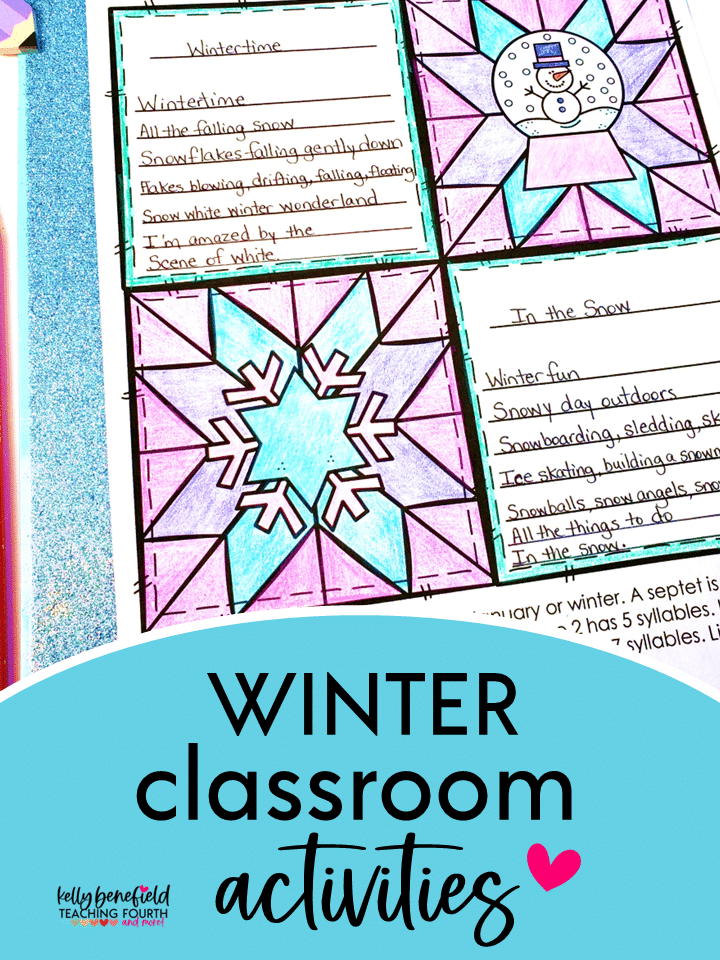 Winter classroom activities for upper elementary students in grades 3–5