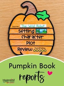pumpkin book report ideas