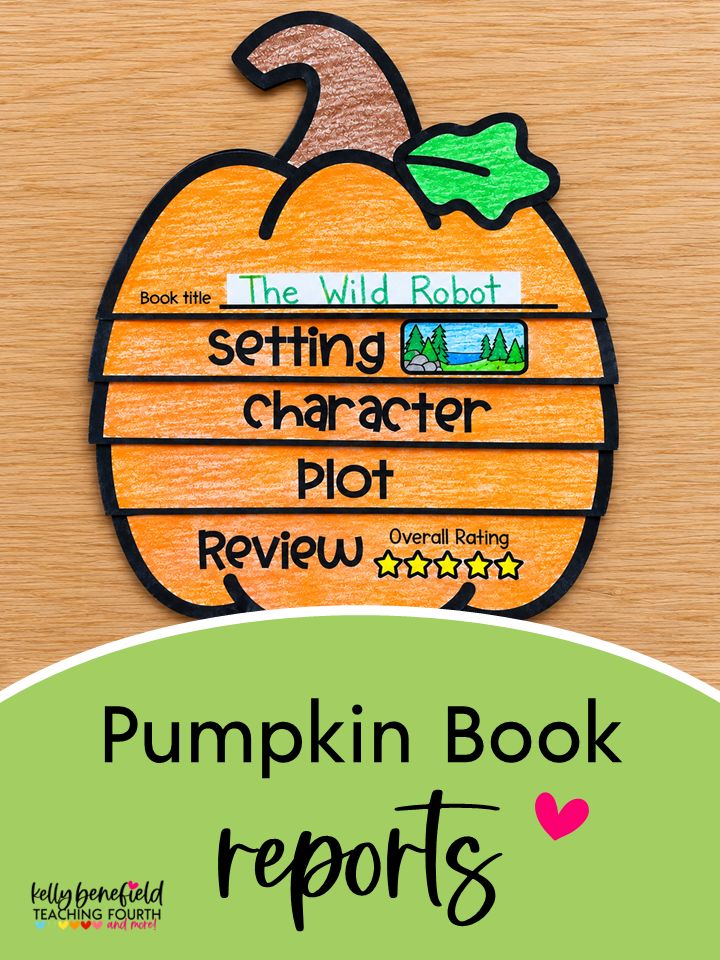 pumpkin book report ideas